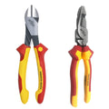 Wiha Tools 2 Piece 220mm Yellow VDE Insulated Diagonal Cutters Plier Set