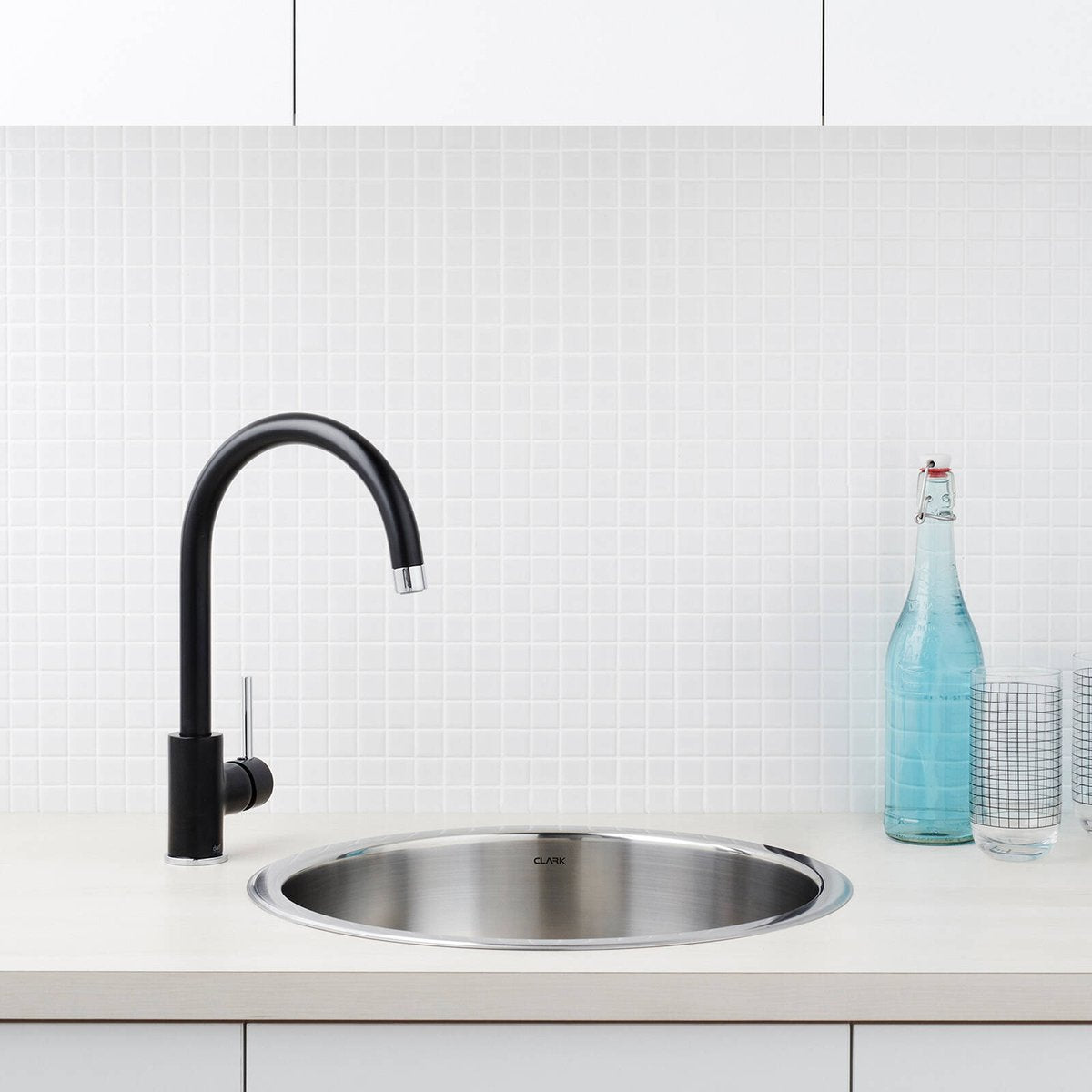 Dorf Matte Black Obsidian Sink Mixer - 110mm x 360mm x 210mm - Lead-Free Brass - Easy Installation - SuperSaverAU - view 3