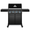 Broil King Baron 420 Pro Shadow 4 Burner Gas BBQ - Freestanding, Black, Electronic Ignition - 674153AU