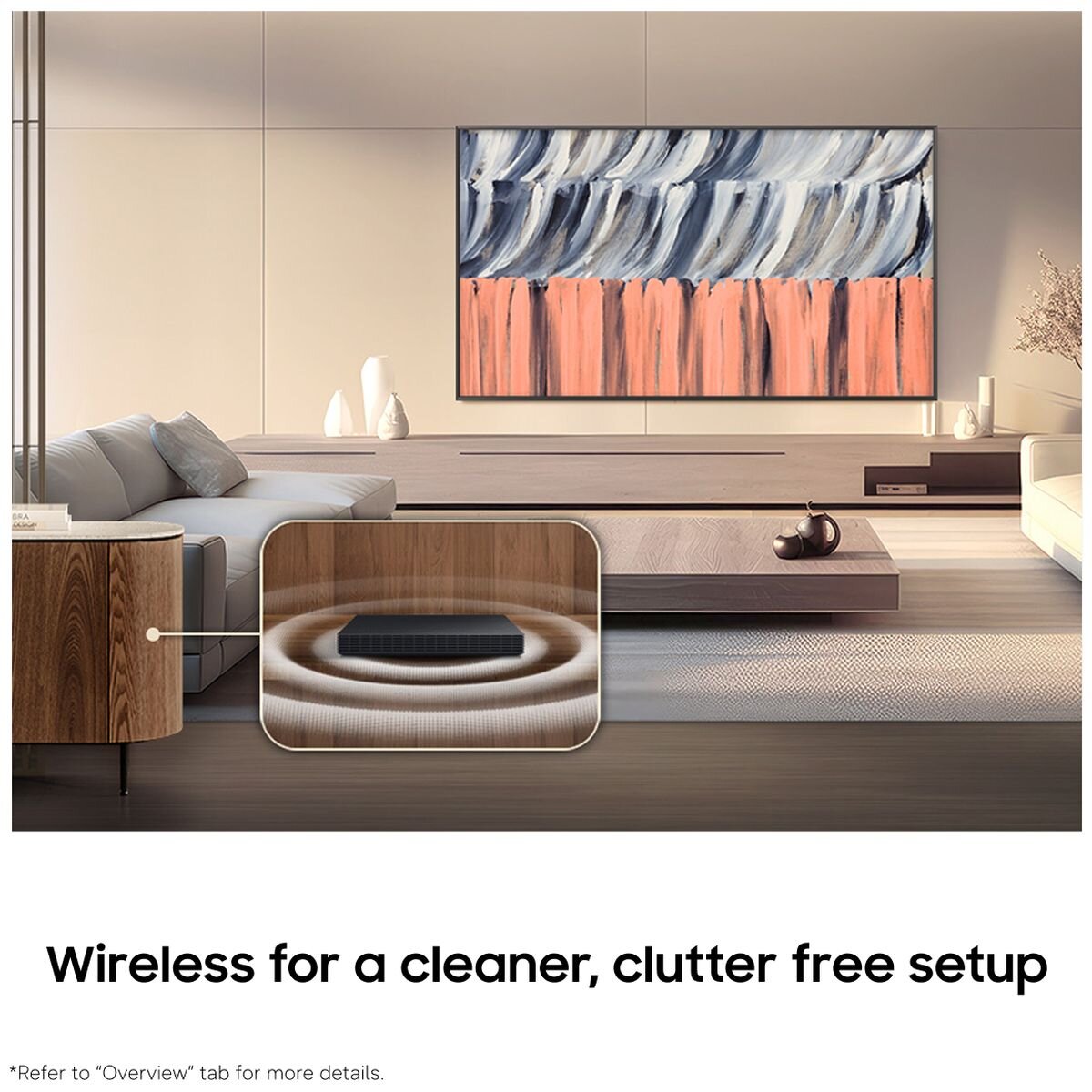 Samsung The Frame 65 Inch QLED 4K Smart TV - Art Mode, 100Hz, Quantum HDR - QA65LS03HEWXXY