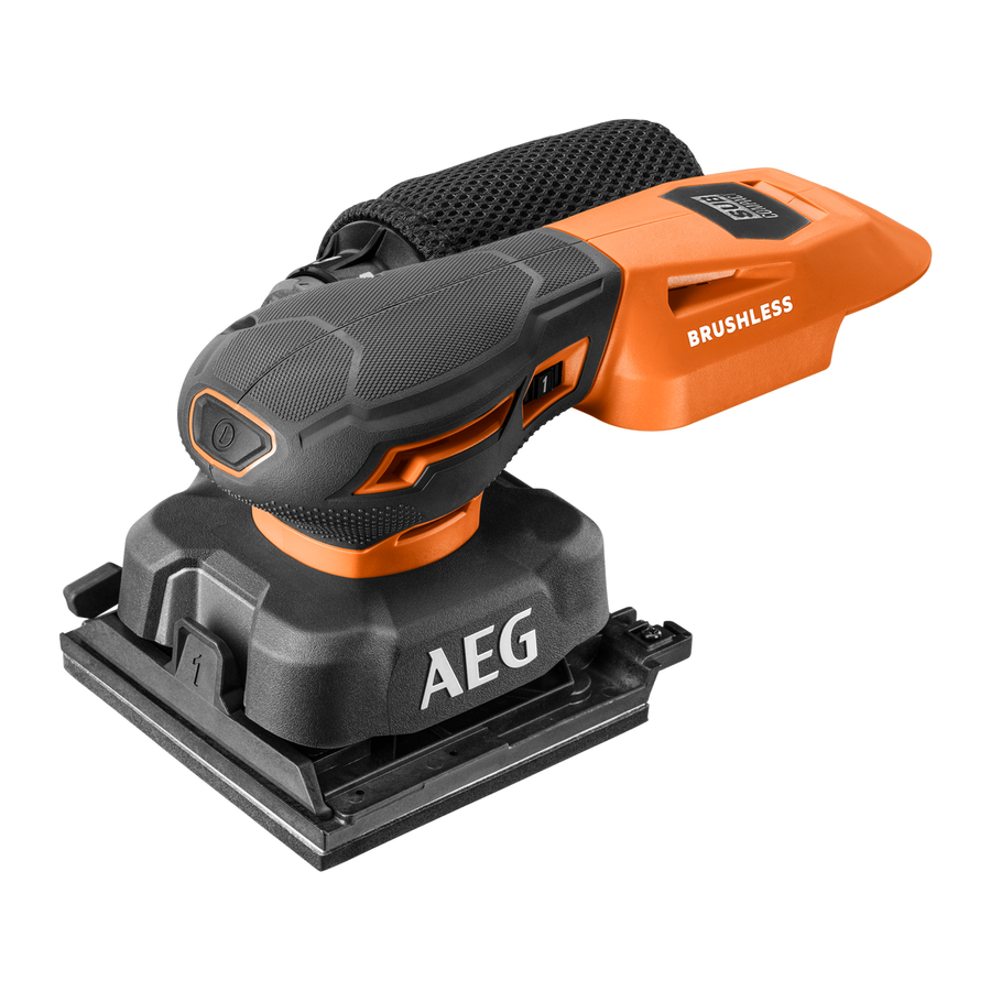 AEG 18V Sub Compact Sheet Sander Skin Only - 160mm x 109mm x 234mm - Precision Sanding Tool - SuperSaverAU - view 1