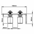 Richmond Dual Roller Gate Guide - Sliding Gate Accessory - 30mm Nylon - Smooth Movement - SuperSaverAU - view 2