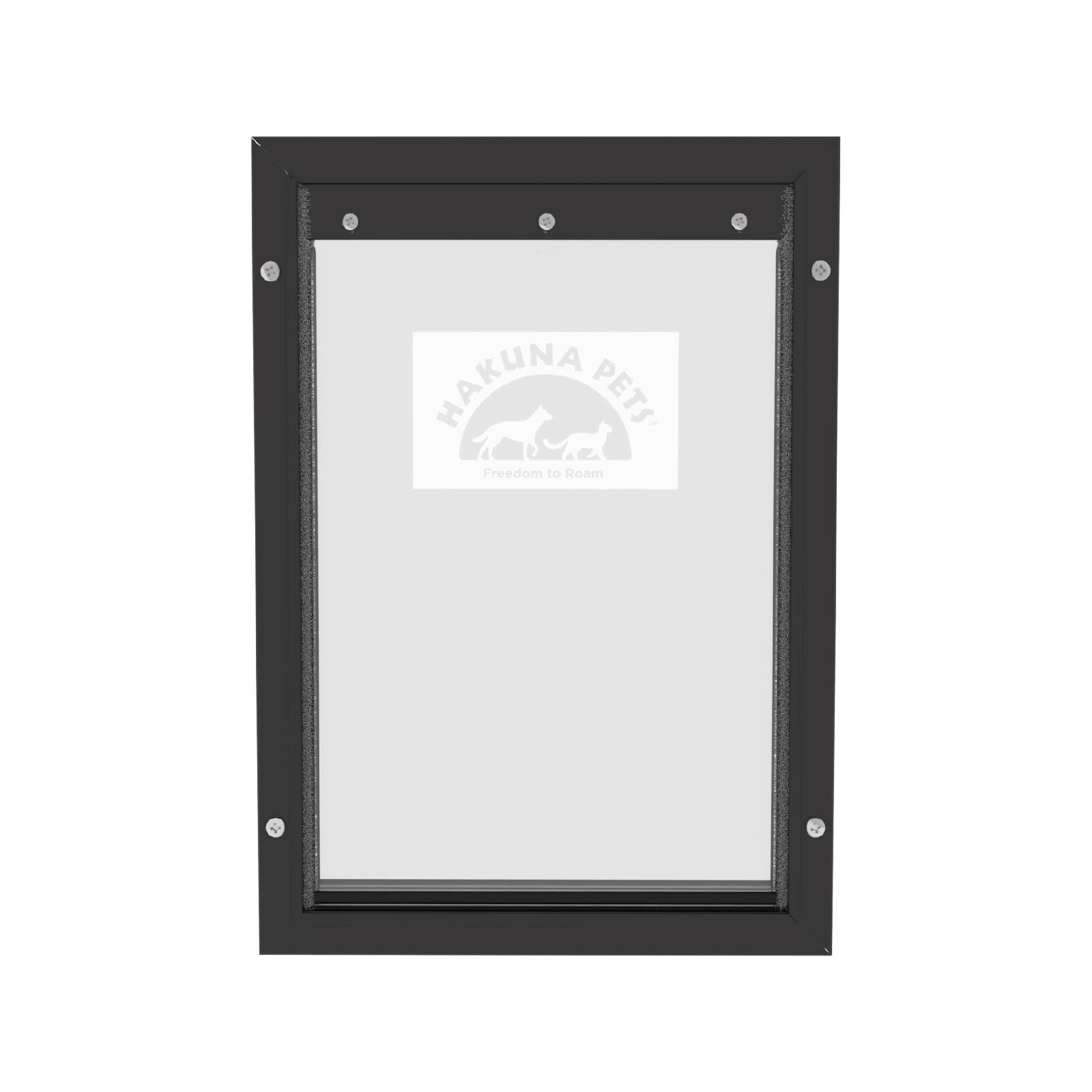 Hakuna Pets Large Black Deluxe Aluminium Pet Door