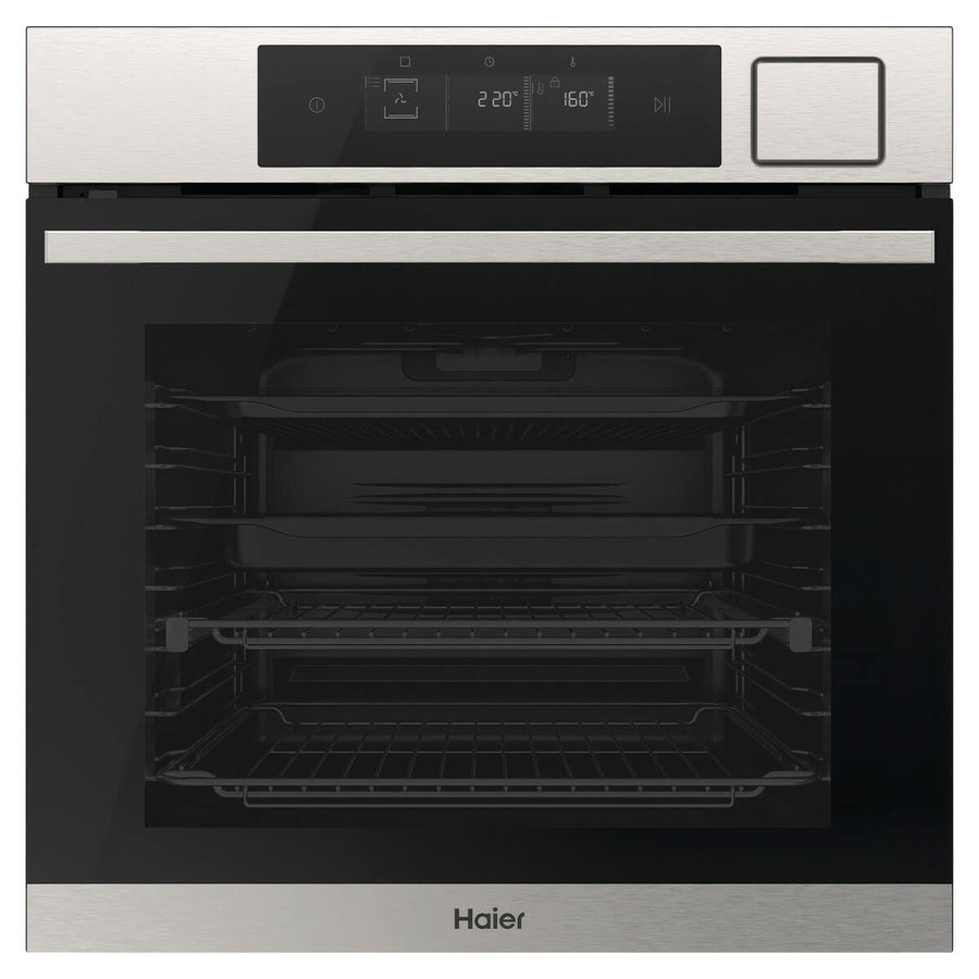 Haier 60cm 600 Series Pyrolytic Oven - 78L, 16 Functions, Steam Assist Plus, Air Fry - HWO60S16TPX5