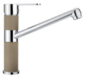 Abey Cristalite Plus double bowl sink pack with kitchen mixer - top or undermount - Concrete - TN200TC
