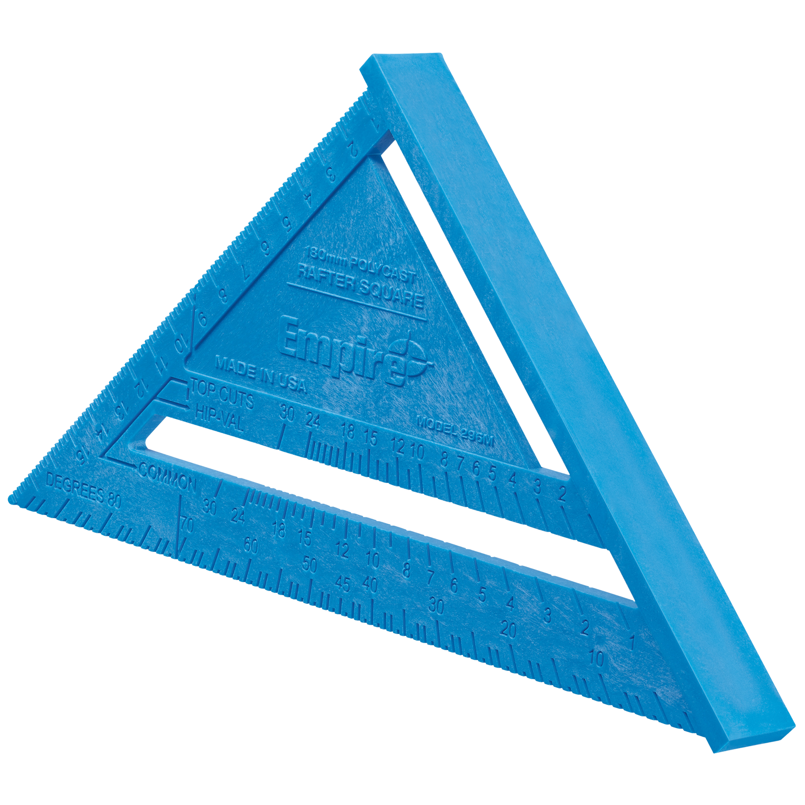 Empire 180mm Metric Polycast Rafter Square, Empire Blue