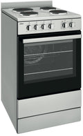 Chef 54cm Electric Fan Forced Freestanding Oven - Stainless Steel, Four Hotplates, Oven Grill - CFE536SB