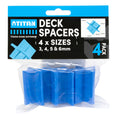 Titan Deck Spacers Plastic 4 Sizes - 4 Pack