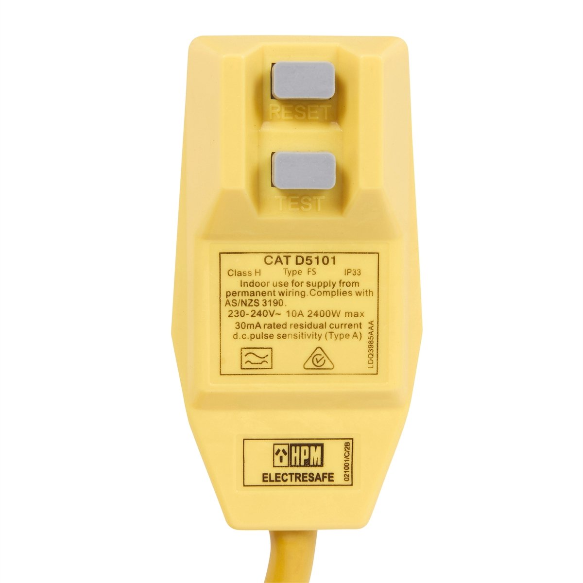 HPM Extension Lead - 1.6m - PVC - Inbuilt RCD Safety Switch - SuperSaverAU - view 3