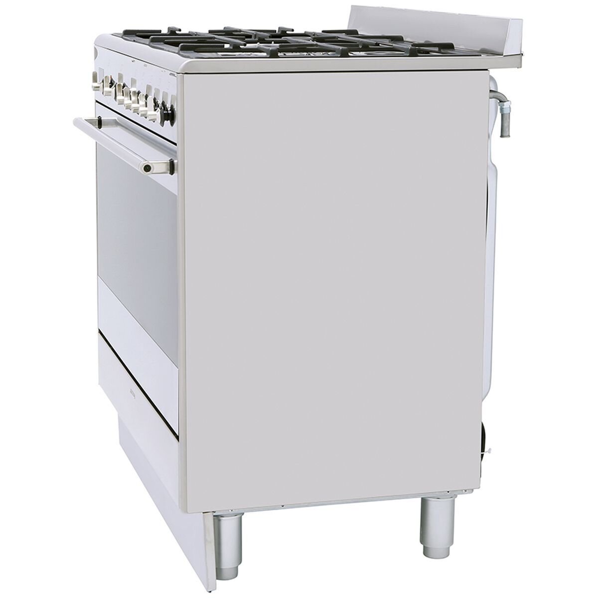 Smeg 90cm Classic Dual Fuel Freestanding Oven - Stainless Steel, Five Burners, Thermoseal - FS9606XS1