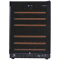 Smart 154L Dual Zone 46 Bottle Underbench Wine Fridge - Black, Active Carbon Filter - SMAWC54DN