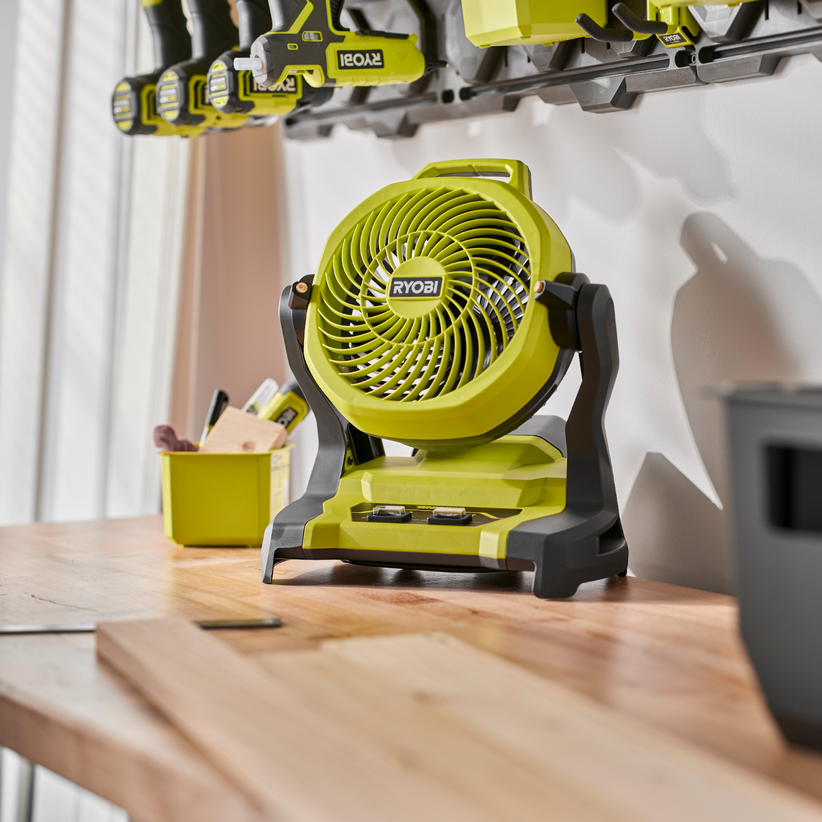 Ryobi 18V ONE+ Misting Fan Tool Only RMF18 - 12 Hour Runtime - Adjustable Speed - SuperSaverAU - view 4