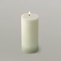 Waxworks 15cm Green Citronella Pillar Candle - Mosquito Repellent Outdoor