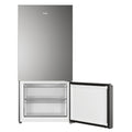 Haier 517L Bottom Mount Fridge - Satina Silver, 5.5 Star Energy, Reversible Door - HRF510BS