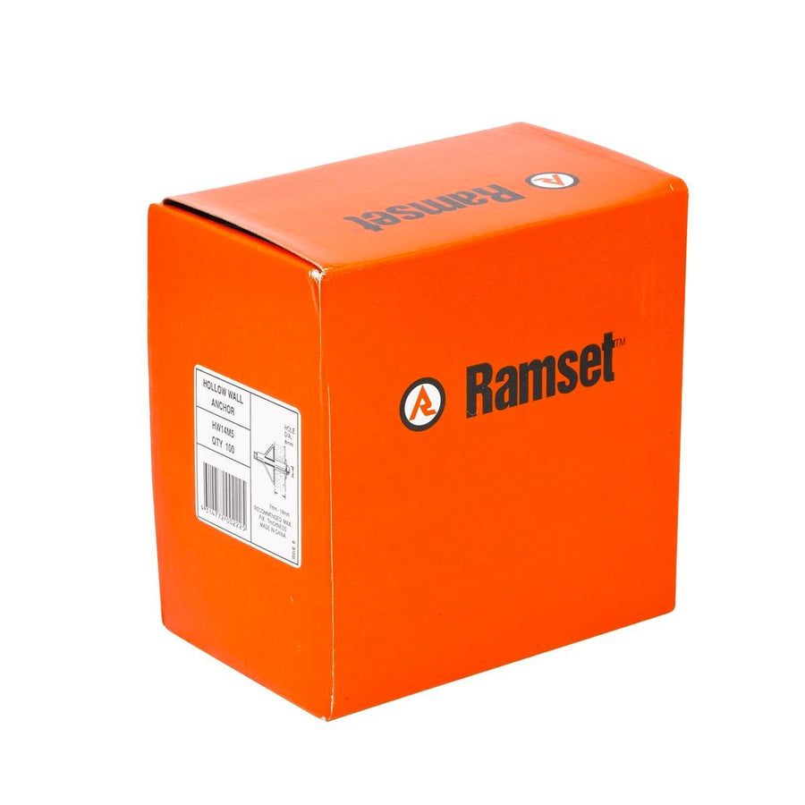 Ramset Hollow Wall Anchor 9mm Gold Steel 100 Pack High Strength - SuperSaverAU - view 1