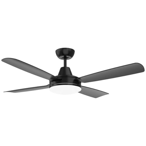 Mercator Nemoi Lite 122cm DC Ceiling Fan with LED Light - Black, 4 Colour Temperatures - FC708124BK