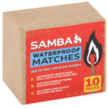 Samba Waterproof Matches 50mm - 10 Pack for Camping & Emergency Use