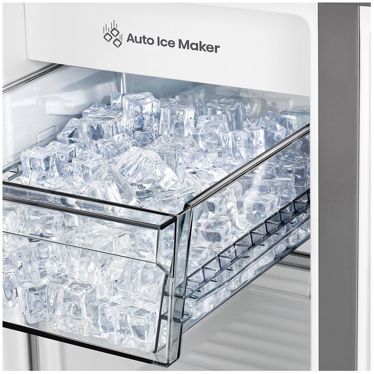 Hisense 483L French Door Fridge - Dark Stainless Steel - Non-Plumbed Ice and Water Dispenser - HRCD483TBW