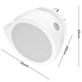 Arlec Mini Q-Shaped Auto Night Light Twin Pack White 4W Dusk to Dawn Sensor