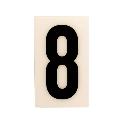 Sandleford 60mm White Self Adhesive House Number 8 - Durable Polycarbonate - SuperSaverAU - view 1