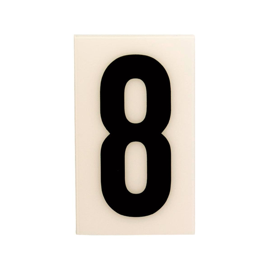 Sandleford 60mm White Self Adhesive House Number 8 - Durable Polycarbonate - SuperSaverAU - view 1