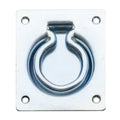 Zenith 90mm Zinc Plated Steel Trap Door Handle, Indoor Lifting Handle