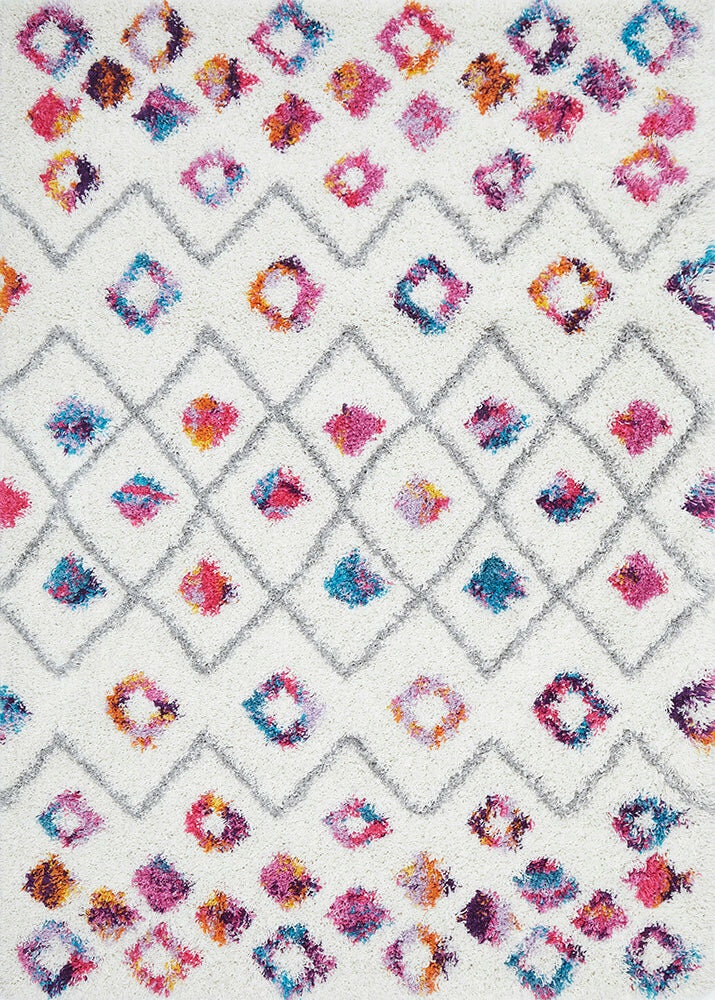 Rug Culture Vegas Large Rug 290x200cm - Multi-coloured Polypropylene Pile, Power Loomed - VEG-MOROC-290X200