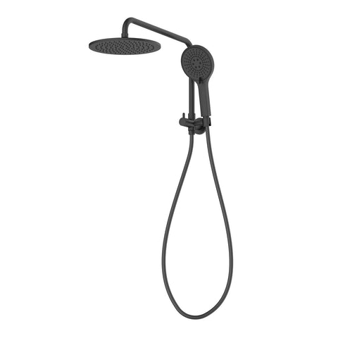 Mondella Resonance Matte Black 5 Function Hand Shower & 1/2 Twin Shower Set, 304 Stainless Steel, 9L/min WELS 3 Star