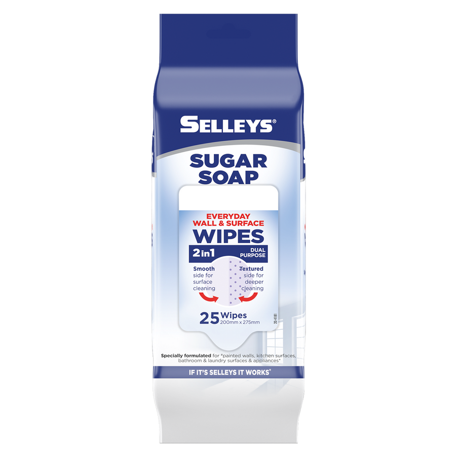 Selleys Sugar Soap Wipes - 25 Pack - Ethyl Alcohol - Dual Purpose - SuperSaverAU - view 1