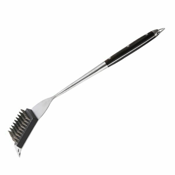 Bugatti BBQ Pakka stainless steel cleaning brush - stainless steel and Pakka wood - dishwasher safe - ZM-08399