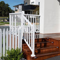 Peak Aluminium Balustrade - 90mm - Aluminium - White Post Base Cover - SuperSaverAU - view 3
