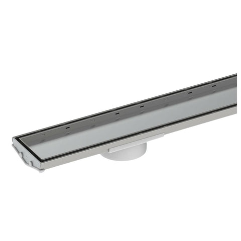 Rogerseller 1200 Channel Floor Waste Tile Insert - Brushed Stainless Steel - 3811001004
