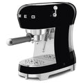Smeg 50s Style Espresso Coffee Machine - 15 Bar, ThermoBlock, Steam Wand, Black - ECF02BLAU