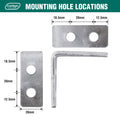 Carinya 50 x 50mm Galvanised Steel Angle Bracket - 4 Pack