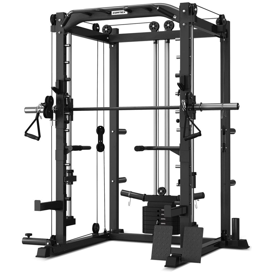 Cortex Six-in-One Power Rack - Smith and Cable Machine in Black - CSST-SM20