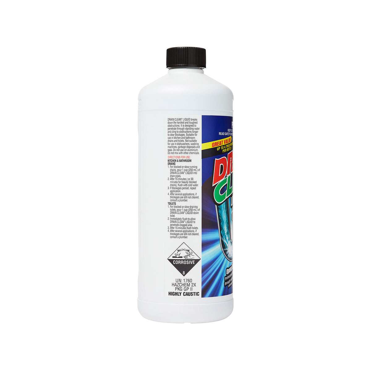 Drain Clean Liquid Drain Cleaner 1L