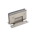 90 Degree Glass Shower Clamp with Bevel Edge - Nickel