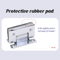 90 Degree Glass Shower Clamp with Bevel Edge - Nickel - view 5