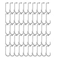 90 Degree High Carbon Steel Jig Hooks for Fishing - Size 1/0, Pack of 100 - view 4
