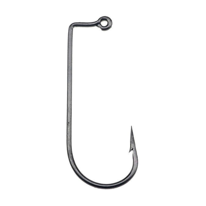 90 Degree High Carbon Steel Jig Hooks for Fishing - Size 1/0, Pack of 100 - view 5