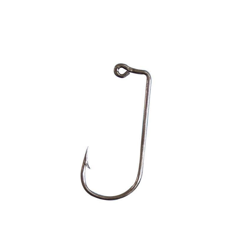 90 Degree High Carbon Steel Jig Hooks for Fishing - Size 3/0, Pack of 100