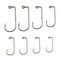 90 Degree High Carbon Steel Jig Hooks for Fishing - Size 4/0, Pack of 100 - view 3
