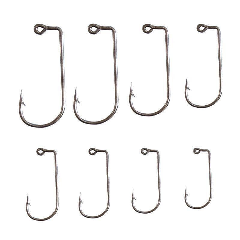 90 Degree High Carbon Steel Jig Hooks for Fishing - Size 4/0, Pack of 100 - view 3