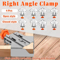 90 Degree Right Angle Clamps, Stainless Steel - Closed Style, Set of 4 - view 2