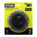 Ryobi 150mm Round Hard Bristle Brush - Tough Cleaning Tool - Durable Bristles - SuperSaverAU - view 2