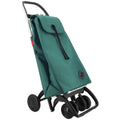 Rolser I-Max 4-Wheel Folding Trolley - Aluminium Frame, Swivelling Wheels, Green - R-IMX306-1076