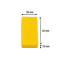 Everhang Yellow Red Block Magnet 52 x 12mm PVC Coated 2 Pack - SuperSaverAU - view 2