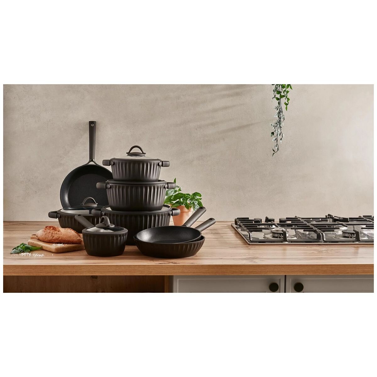Resto Ascella 26cm Frypan - Pfluon Cookmark Non-Stick, Induction Compatible, Dishwasher Safe - RE94010