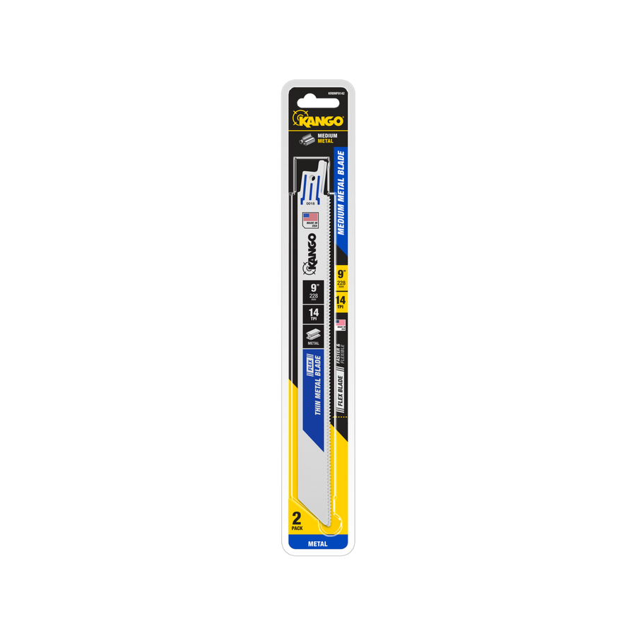 Kango 9" 14 TPI Metal Flex Reciprocating Saw Blades 2 Pack - Durable Cutting - SuperSaverAU - view 1