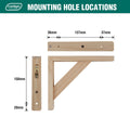 Carinya Stayed Bracket - 210 x 170mm - Raw Pine - DIY Design - SuperSaverAU - view 5